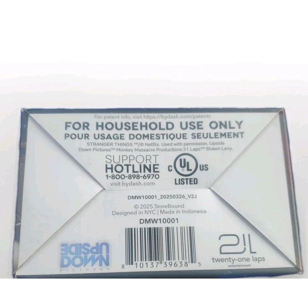 Netflix Stranger‎ Things Dash Limited Edition MINI WAFFLE MAKER Ceramic Nonstick - Picture 5 of 5